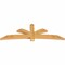 Ekena Millwork Davenport Rough Sawn Timber Gable Bracket, Western Red Cedar, 96"W x 32"H x 4"D x 6"F, 8/12 Pitch GBW096X32X0406DAV00RWR - alternate 2